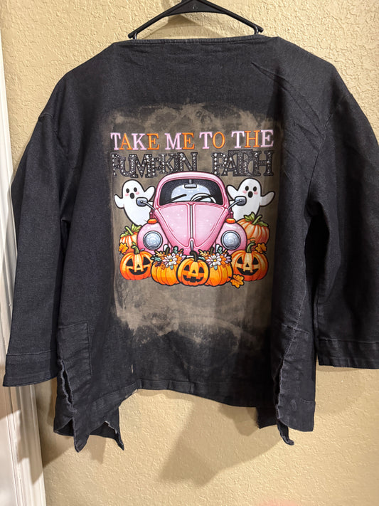 Pumpkin Patch Ghosts Denim