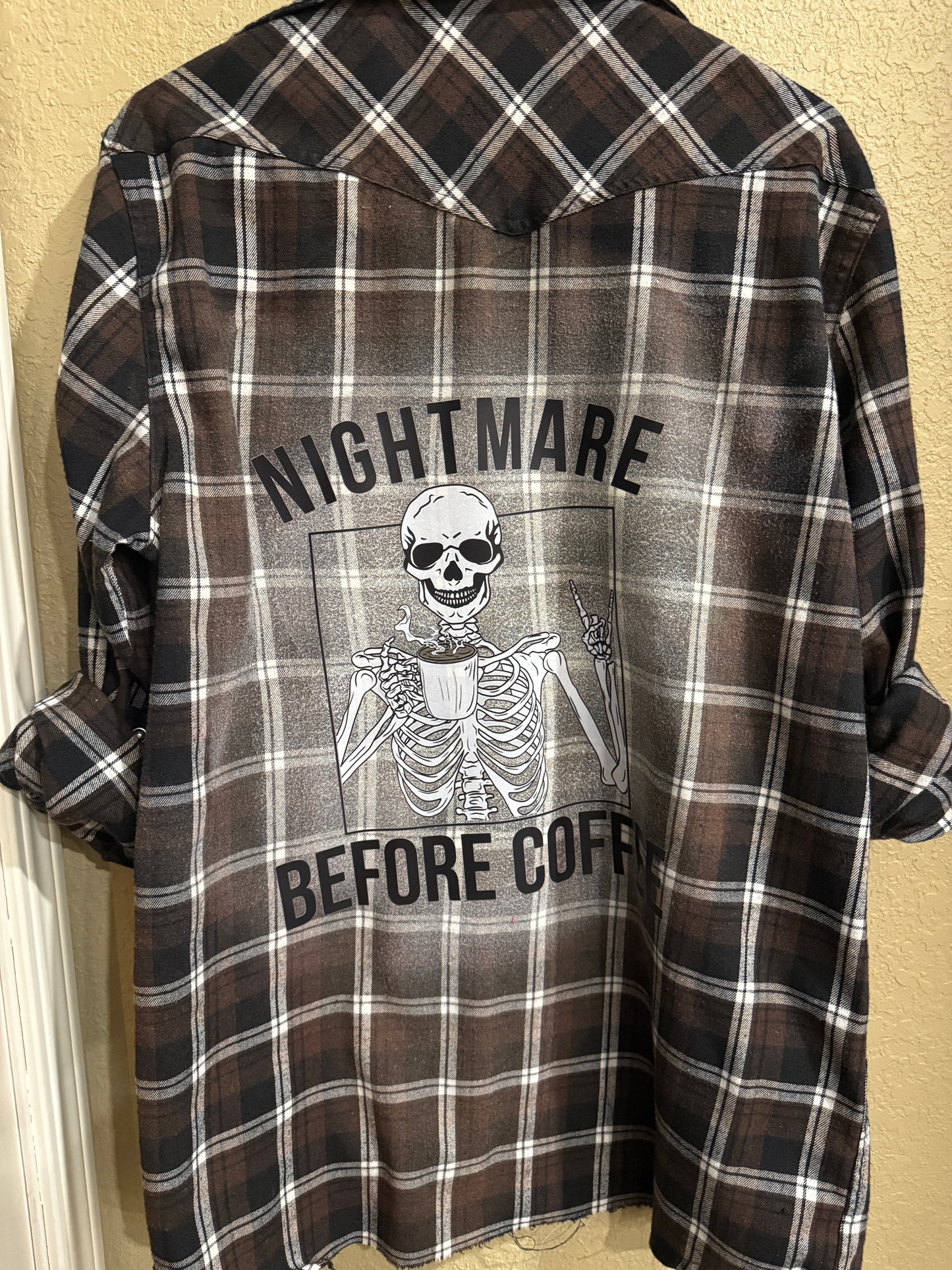 Nightmare Before Coffee Flannel