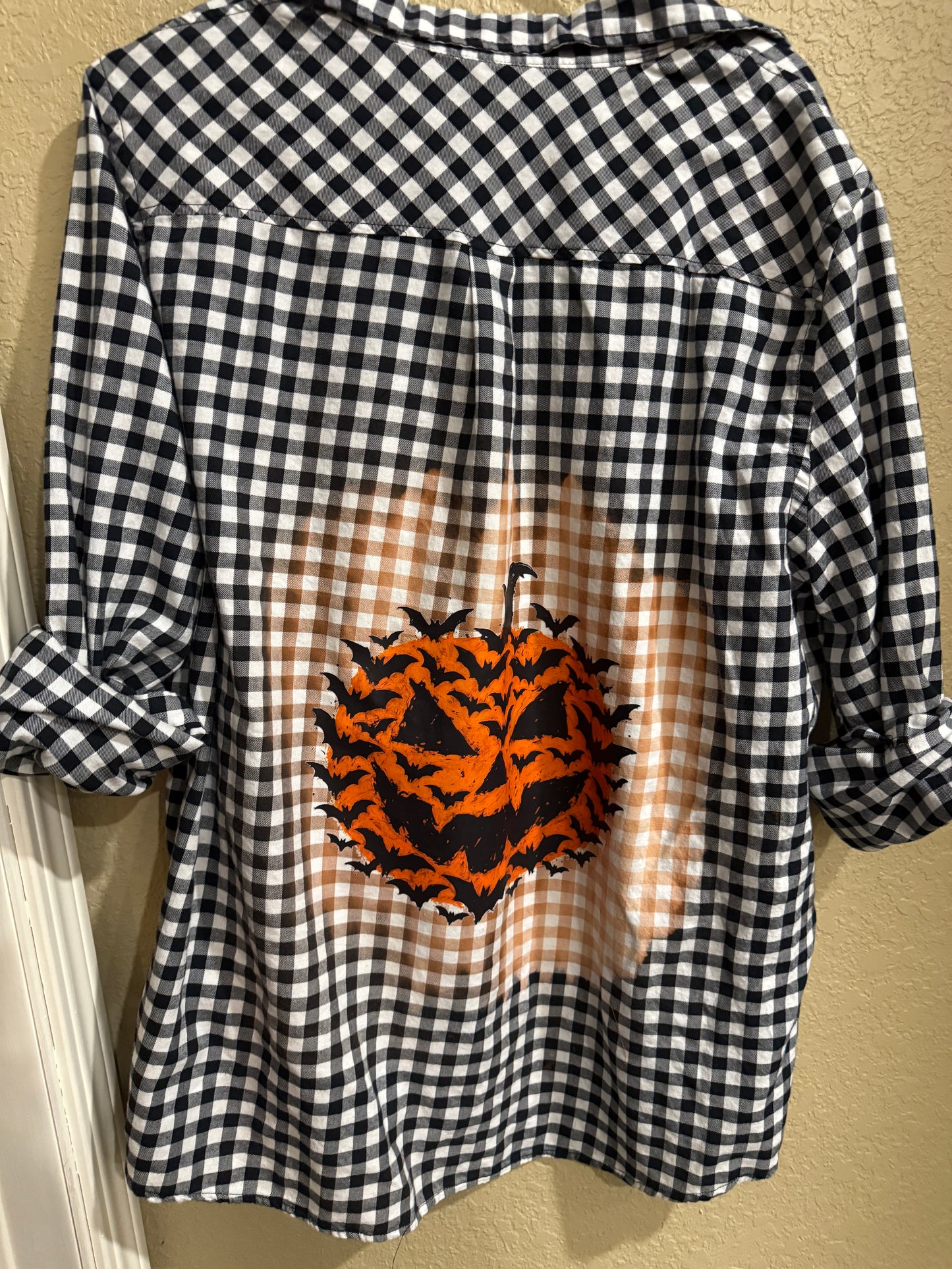 Bats & Jack-O-Lantern Flannel