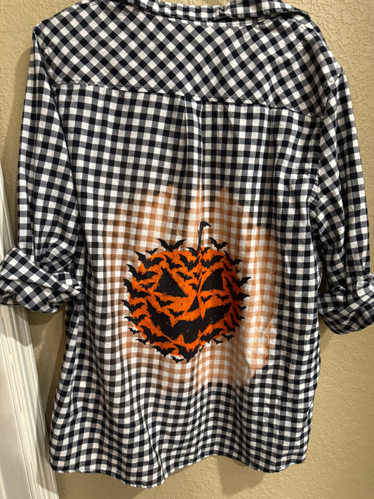 Bats & Jack-O-Lantern Flannel