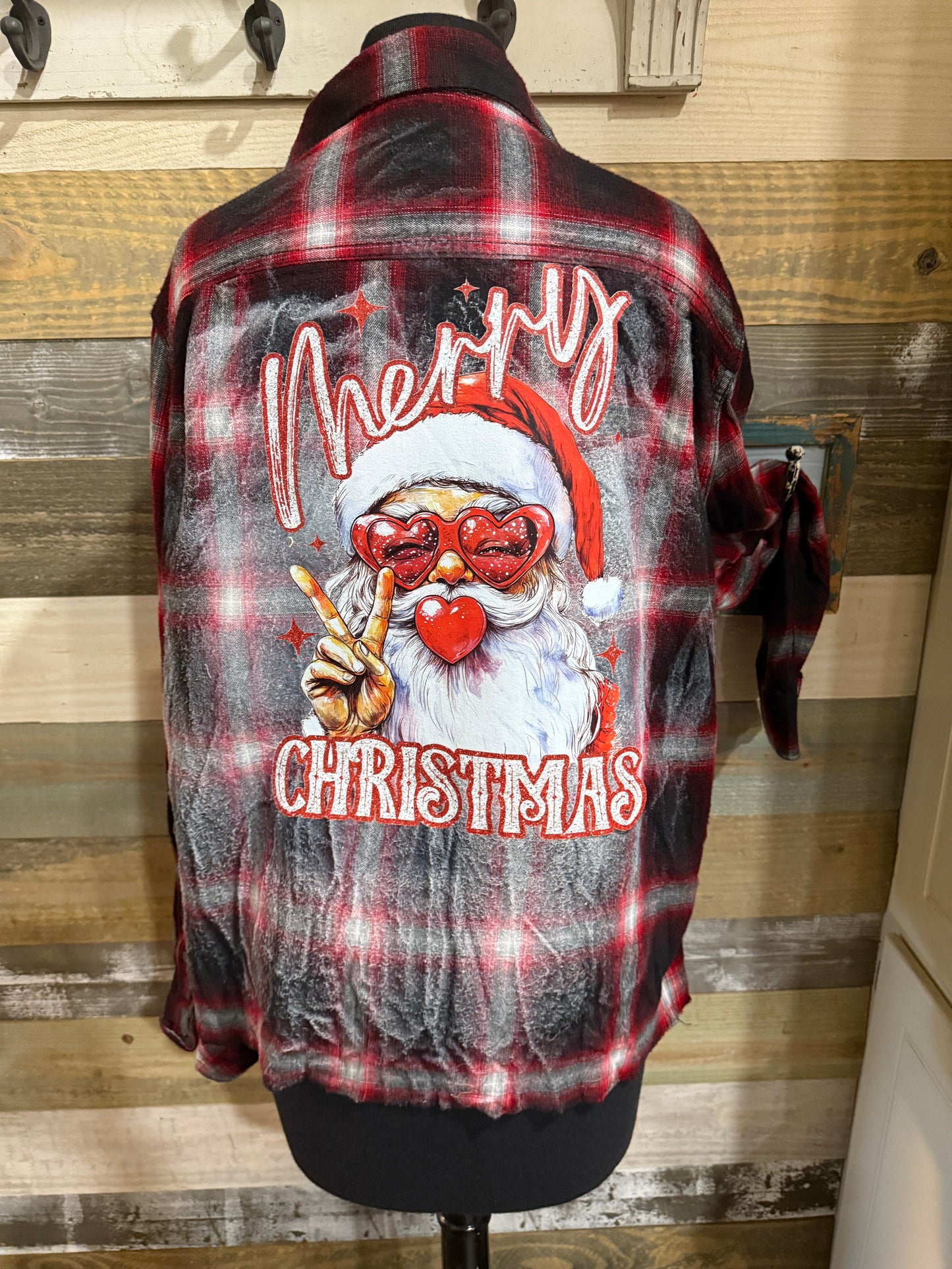 Chill Santa Christmas Flannel
