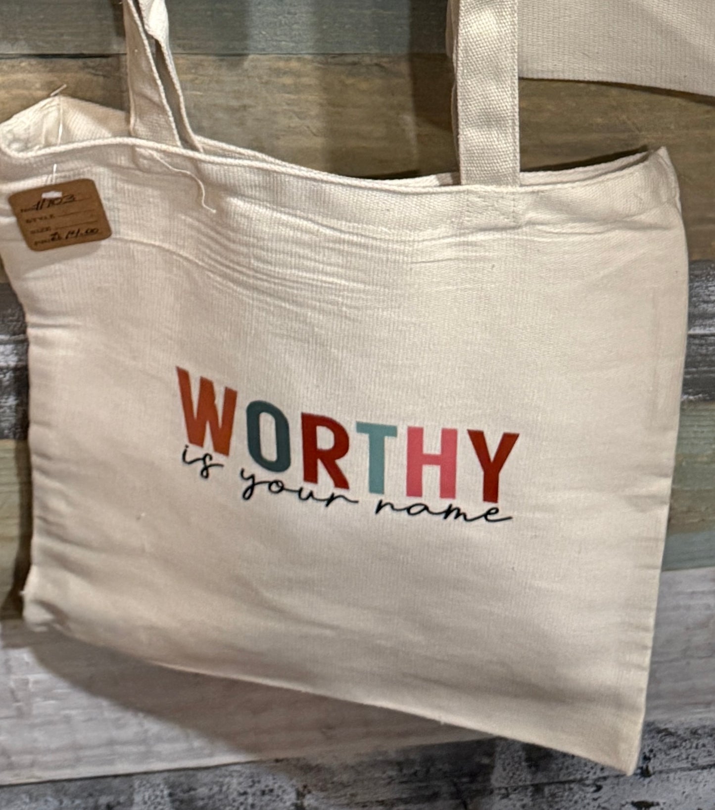 Worthy Is Your Name Tote Bag