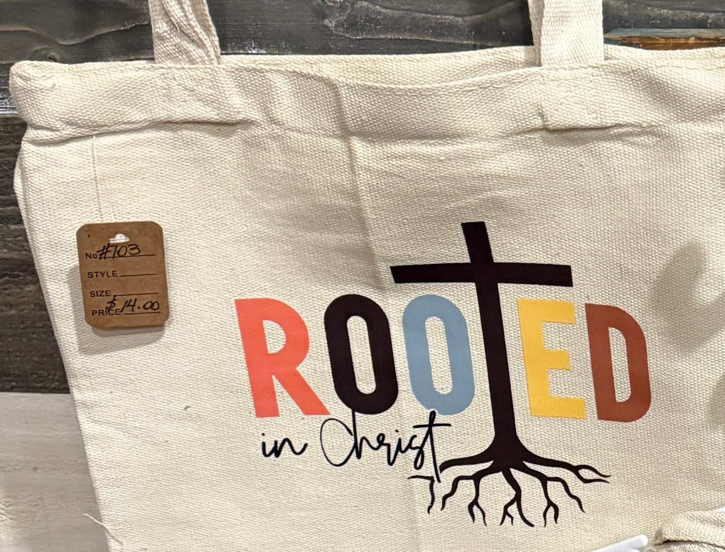 Rooted in Christ Tote